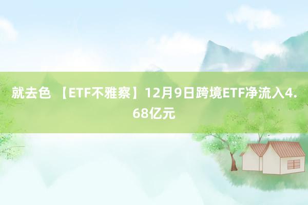 就去色 【ETF不雅察】12月9日跨境ETF净流入4.68亿元
